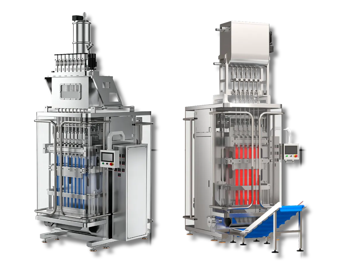Multi-lane packing machine