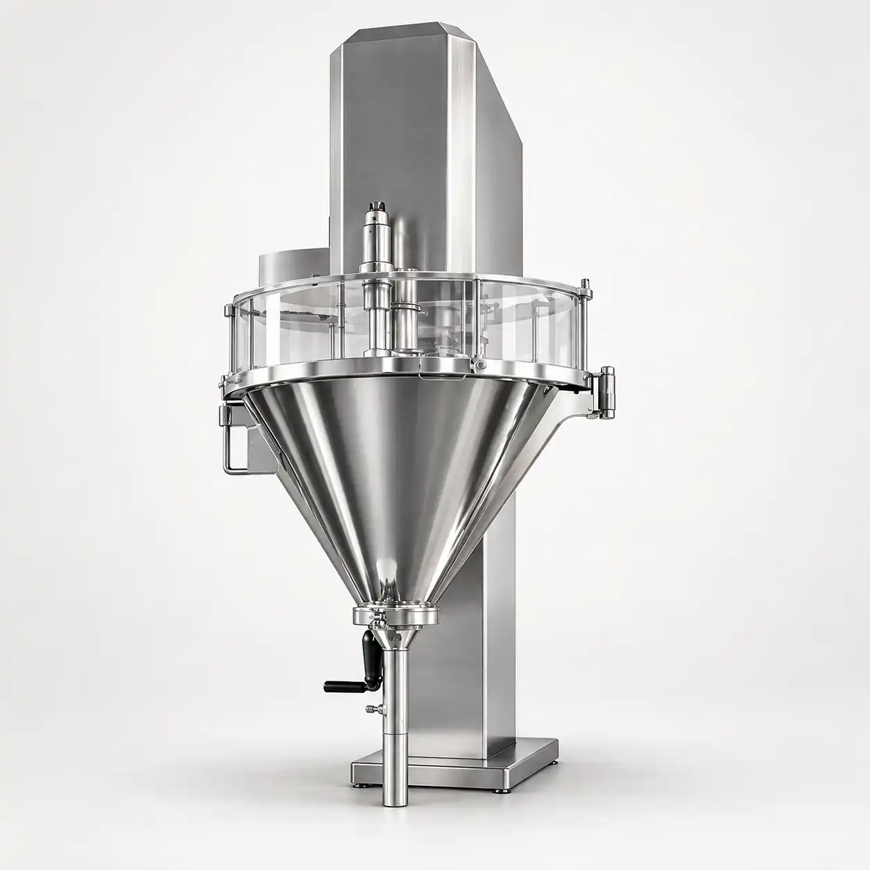 Stainless steel auger filler for powder dosing