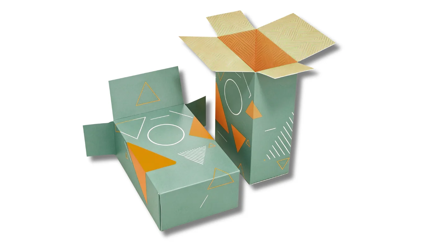 Hot-melt glue end closure carton format