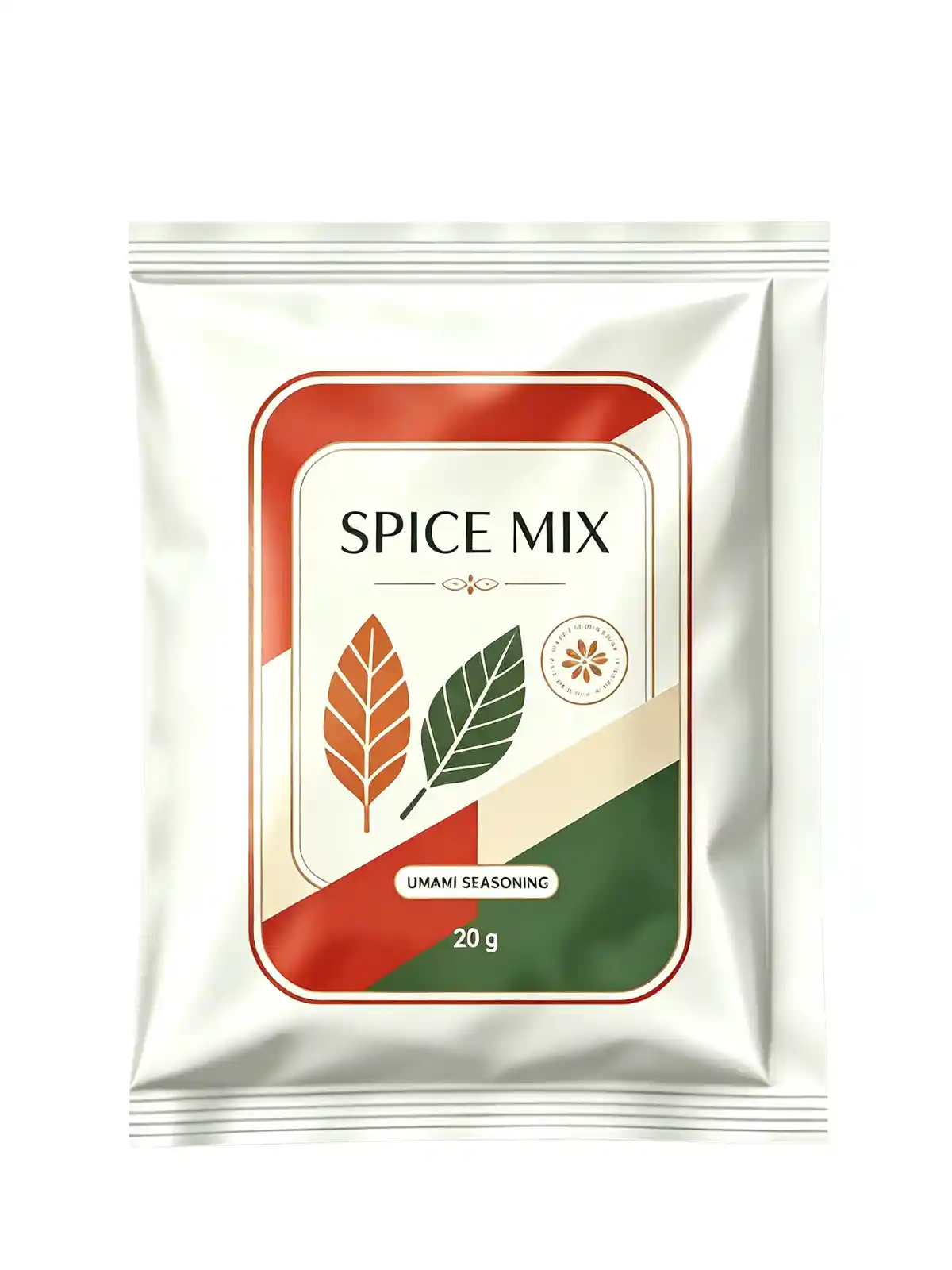 Three-side-seal seasoning powder sachet format reference